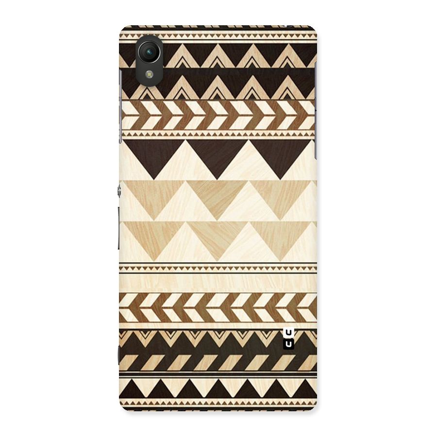 Wooden Printed Chevron Back Case for Sony Xperia Z2
