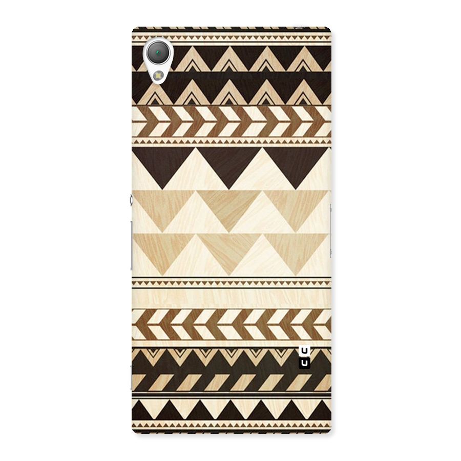Wooden Printed Chevron Back Case for Sony Xperia Z3