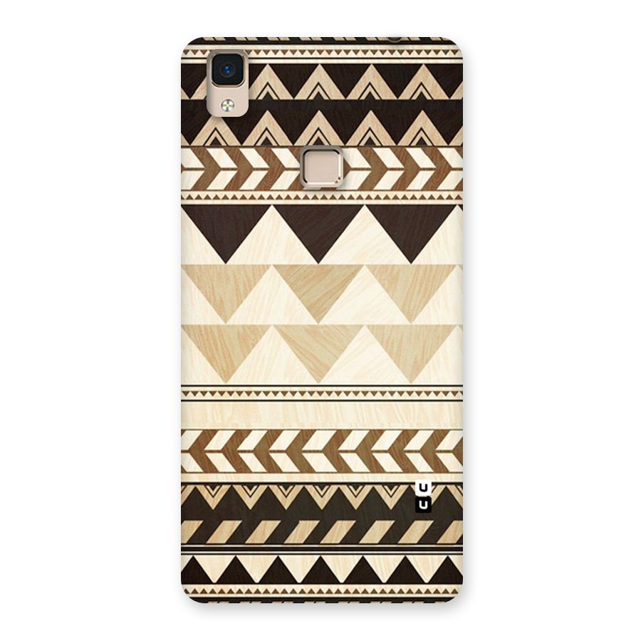 Wooden Printed Chevron Back Case for V3 Max