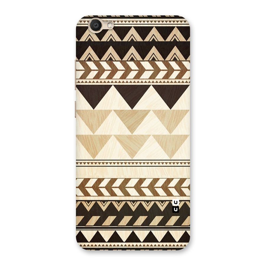 Wooden Printed Chevron Back Case for Vivo V5
