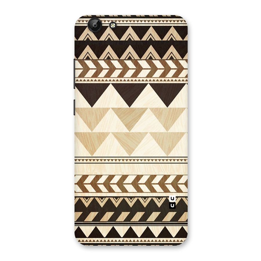Wooden Printed Chevron Back Case for Vivo Y69