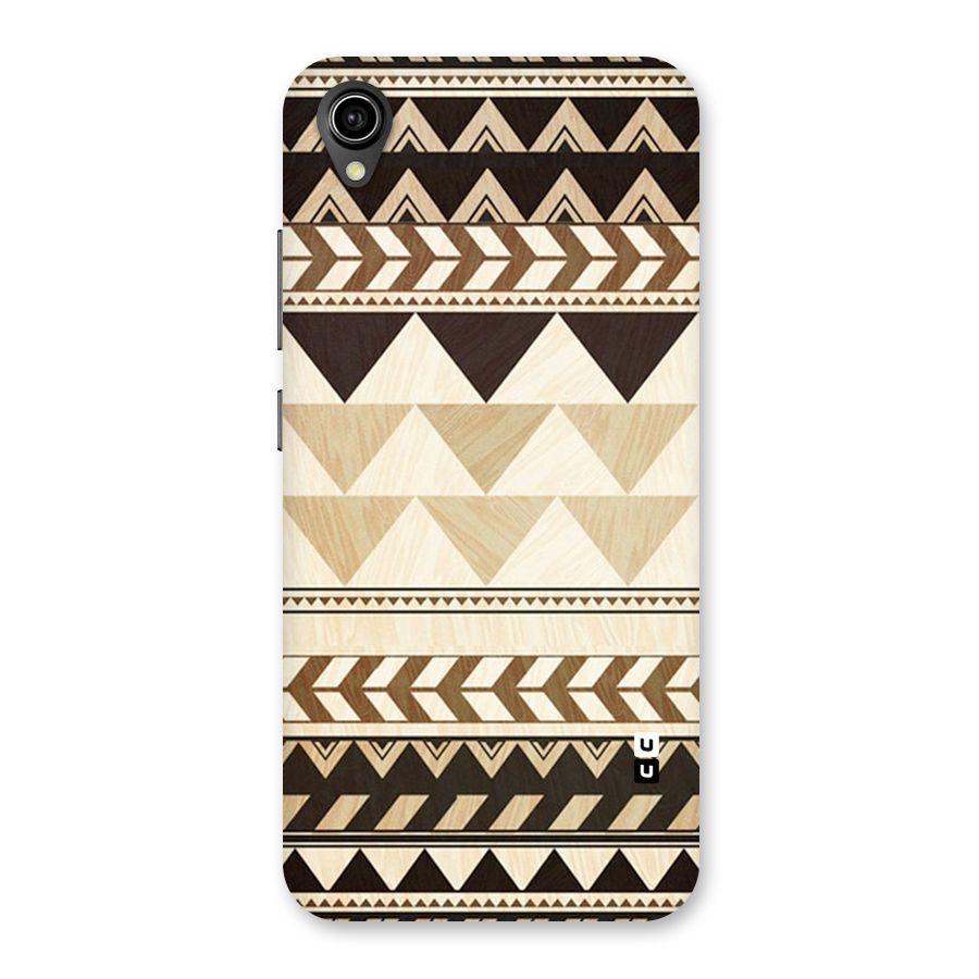 Wooden Printed Chevron Back Case for Vivo Y90