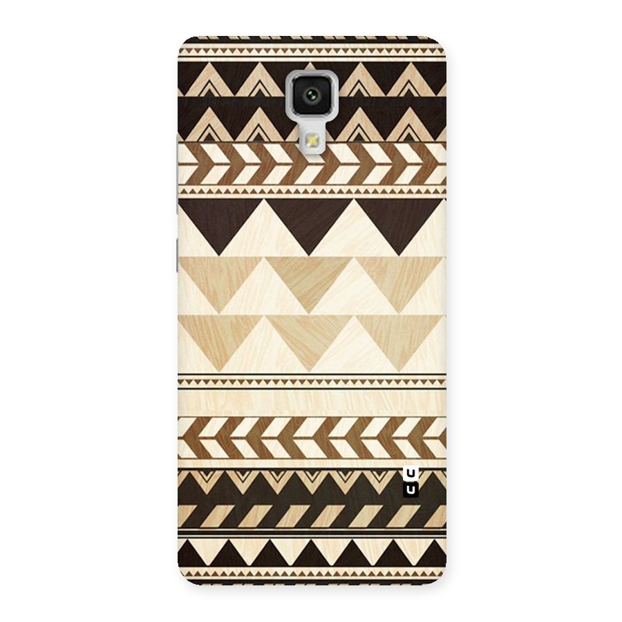 Wooden Printed Chevron Back Case for Xiaomi Mi 4
