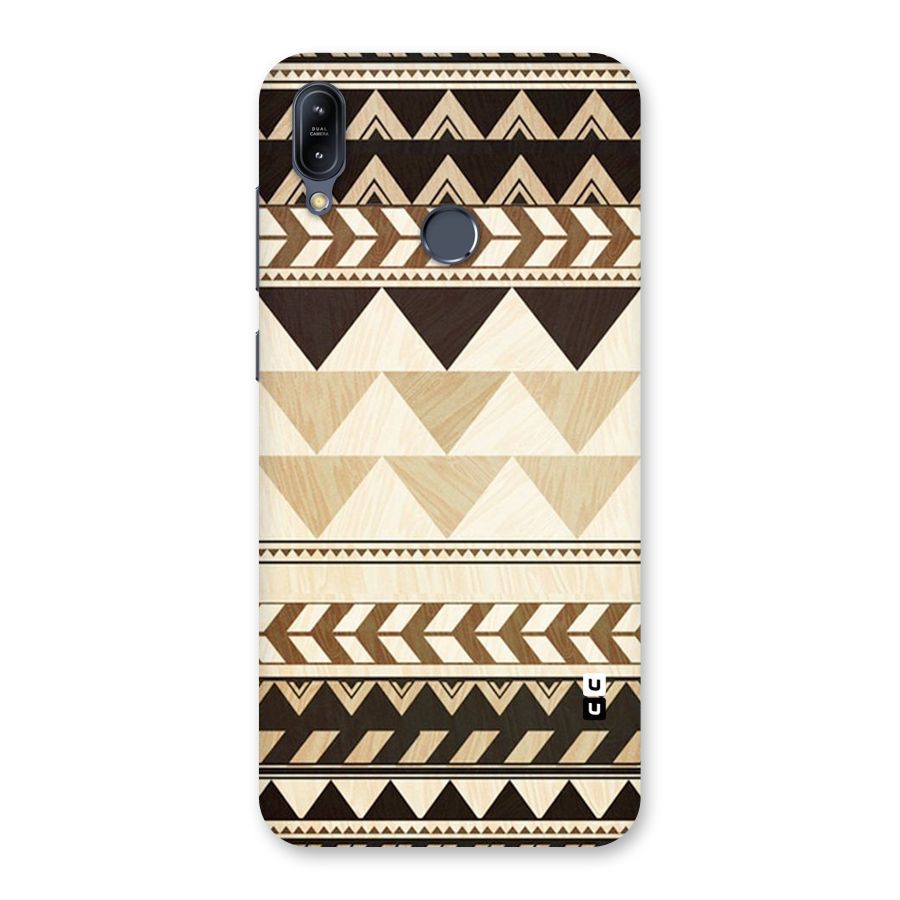 Wooden Printed Chevron Back Case for Zenfone Max M2