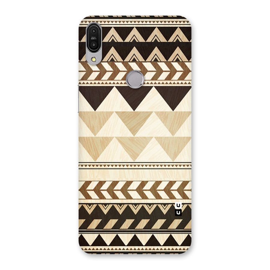 Wooden Printed Chevron Back Case for Zenfone Max Pro M1