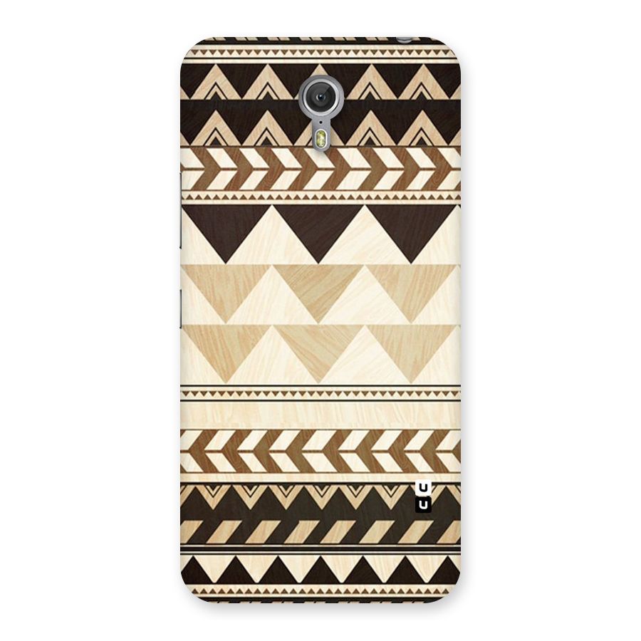 Wooden Printed Chevron Back Case for Zuk Z1