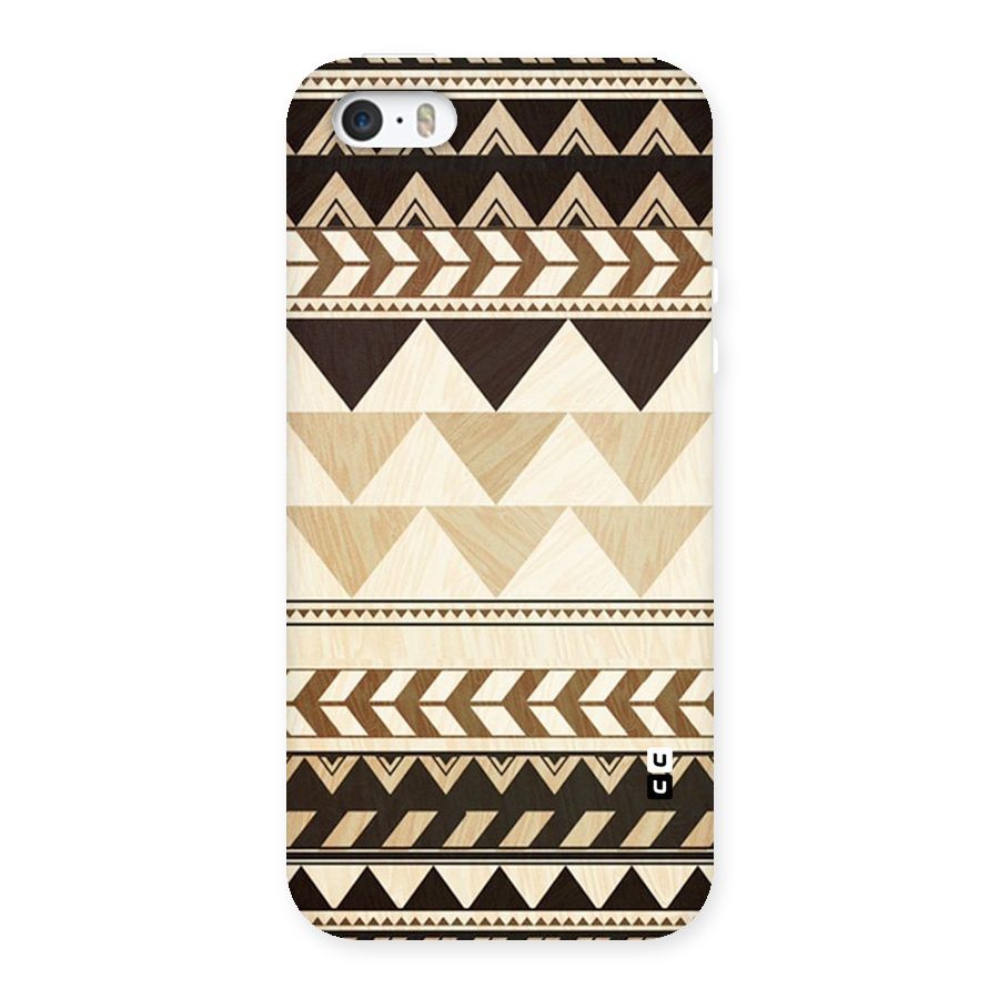 Wooden Printed Chevron Back Case for iPhone 5 5S