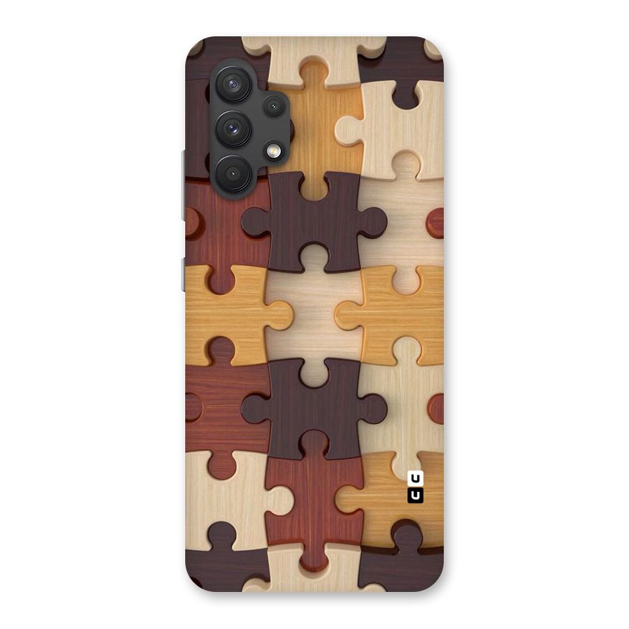 Wooden Puzzle (Printed) Back Case for Galaxy A32