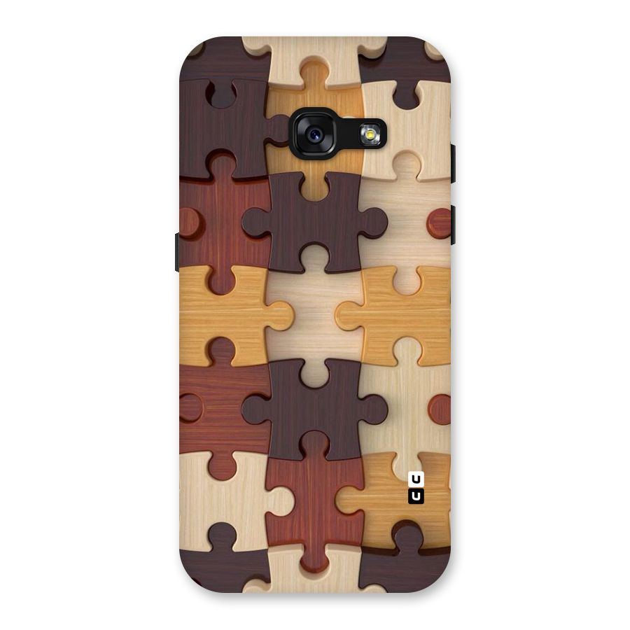 Wooden Puzzle (Printed) Back Case for Galaxy A3 (2017)