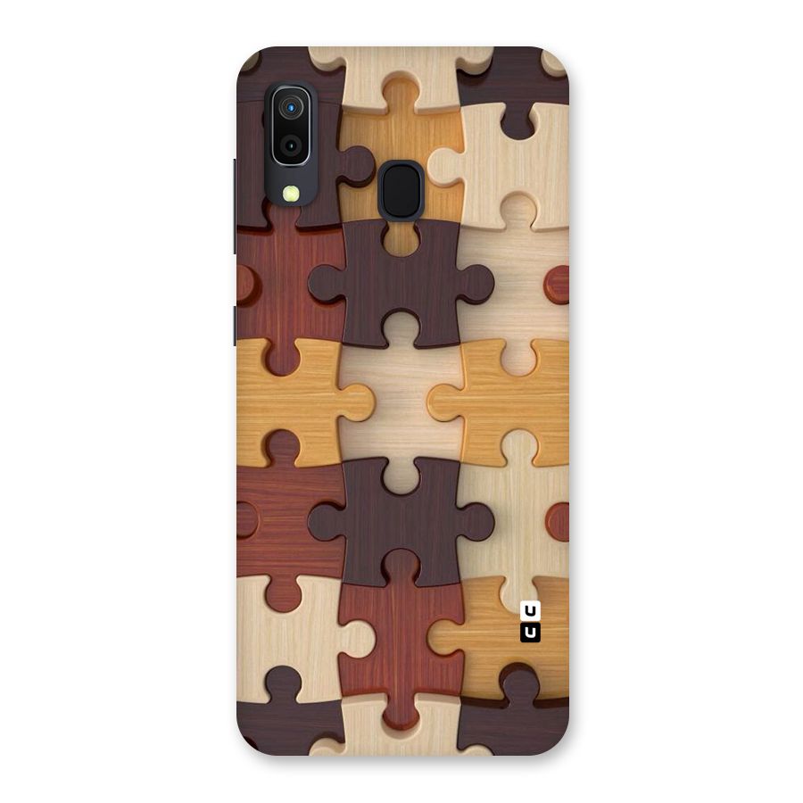 Wooden Puzzle (Printed) Back Case for Galaxy M10s