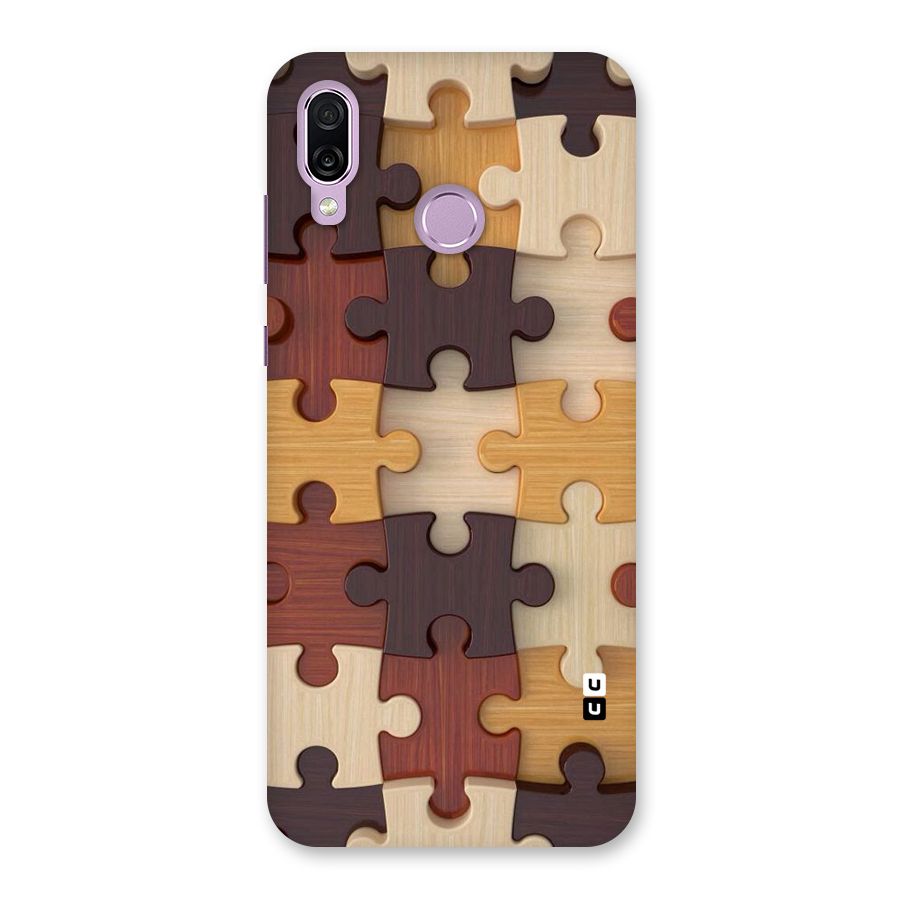 Wooden Puzzle (Printed) Back Case for Honor Play