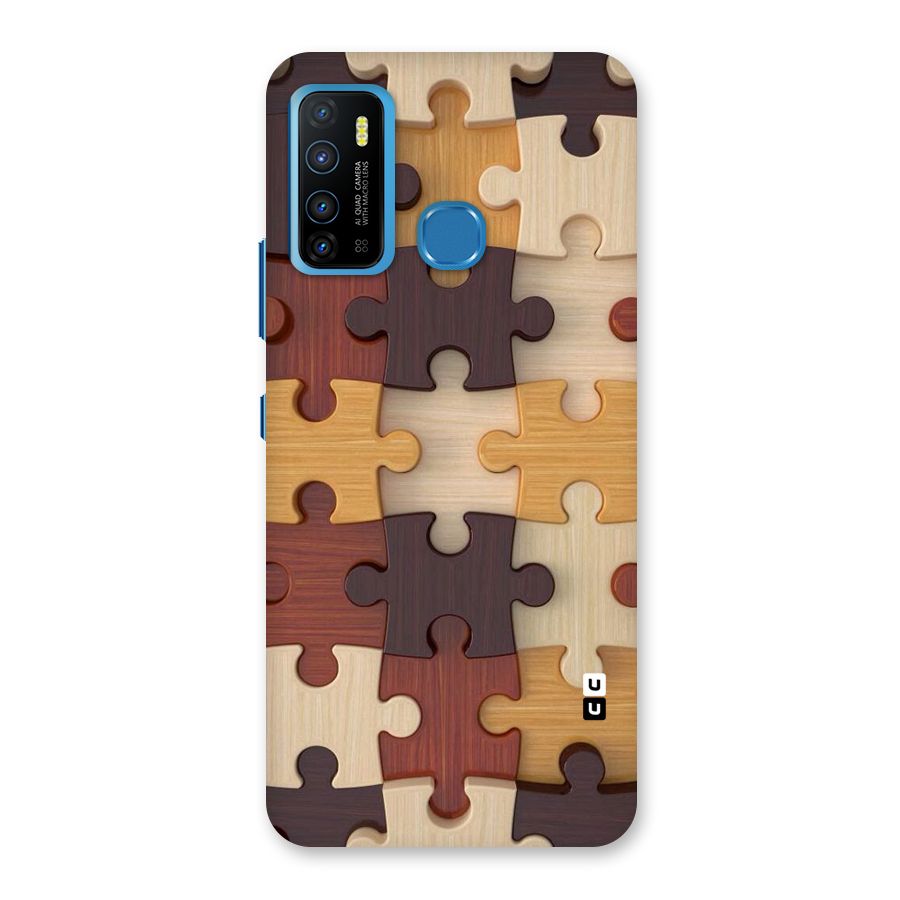 Wooden Puzzle (Printed) Back Case for Infinix Hot 9
