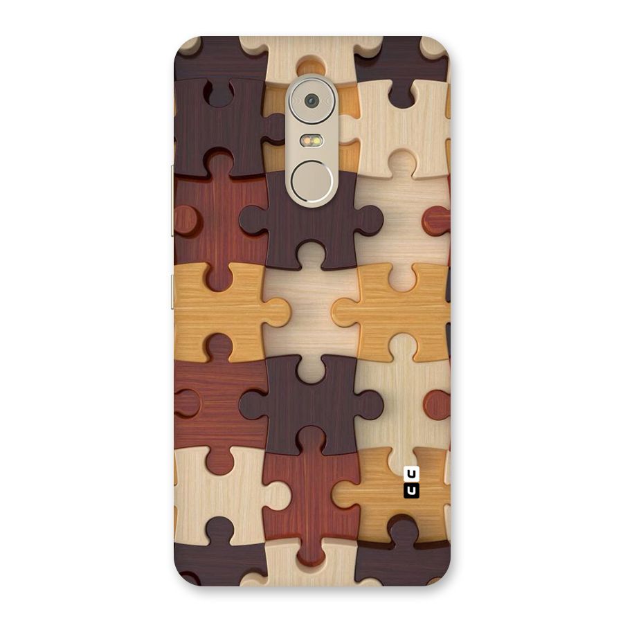 Wooden Puzzle (Printed) Back Case for Lenovo K6 Note