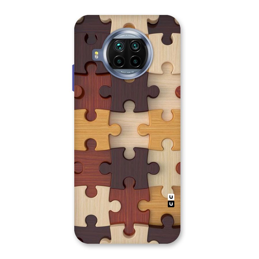 Wooden Puzzle (Printed) Back Case for Mi 10i
