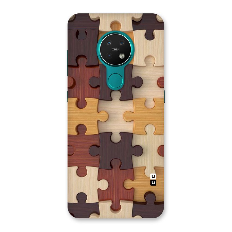 Wooden Puzzle (Printed) Back Case for Nokia 7.2