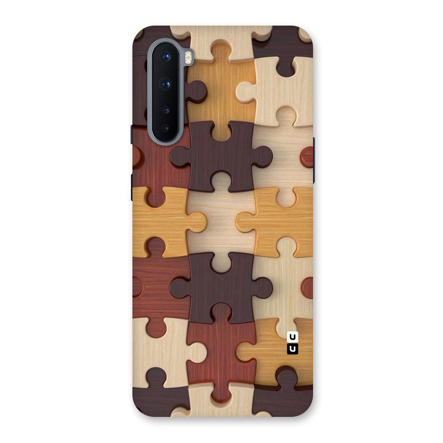 Wooden Puzzle (Printed) Back Case for OnePlus Nord