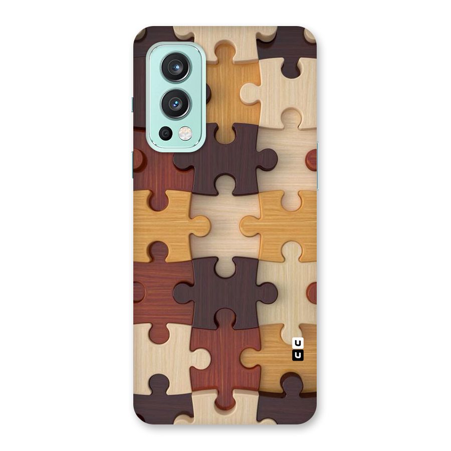 Wooden Puzzle (Printed) Back Case for OnePlus Nord 2 5G