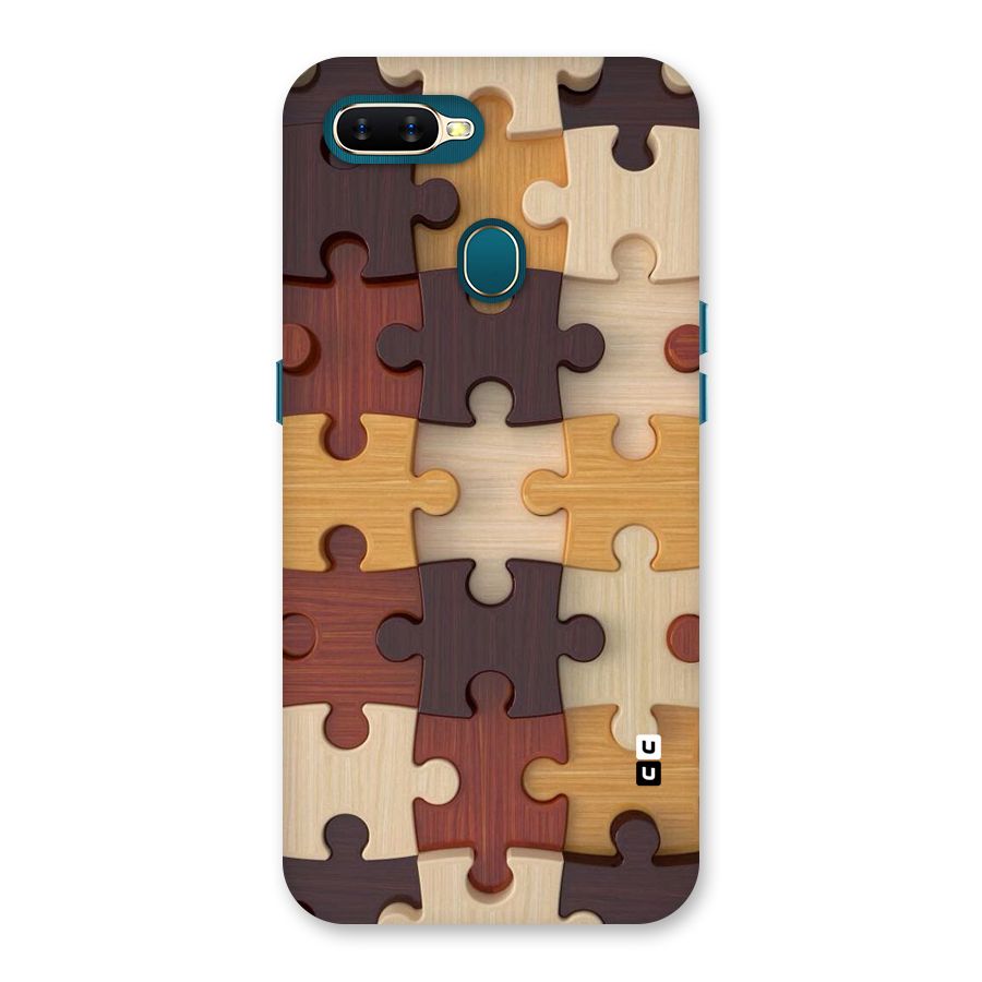 Wooden Puzzle (Printed) Back Case for Oppo A11k