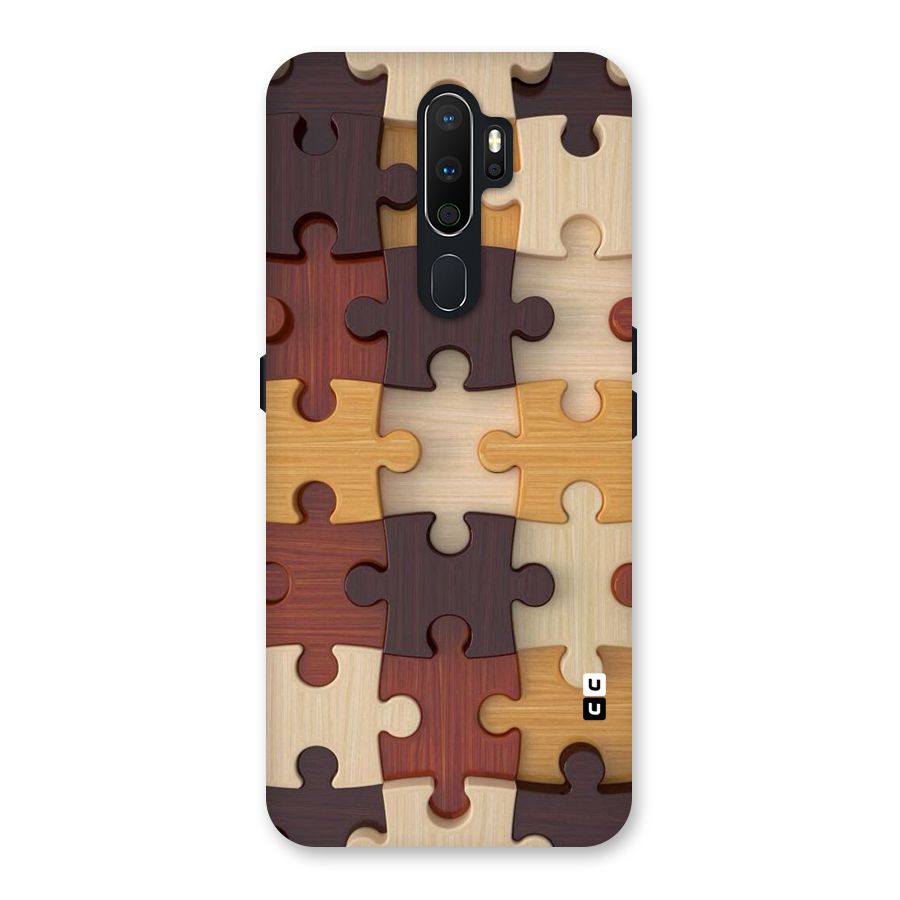 Wooden Puzzle (Printed) Back Case for Oppo A5 (2020)