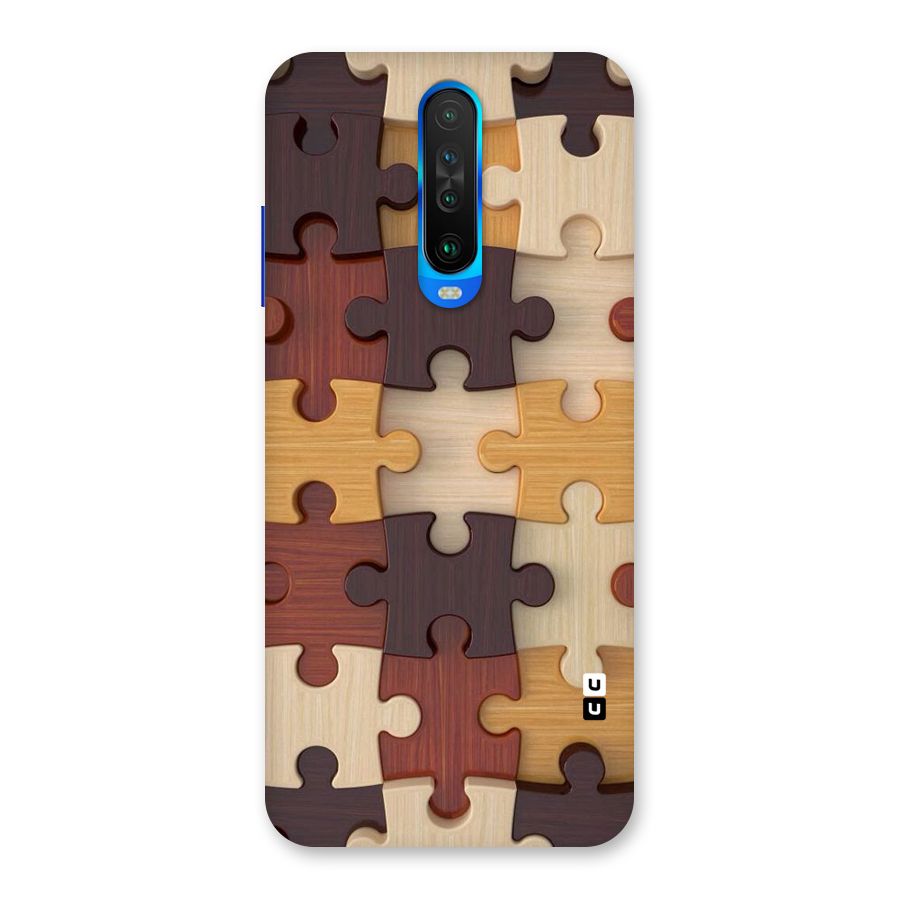 Wooden Puzzle (Printed) Back Case for Poco X2