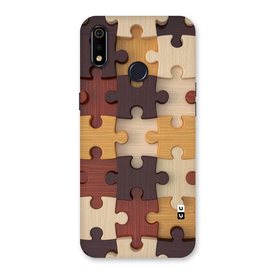 Wooden Puzzle (Printed) Back Case for Realme 3i