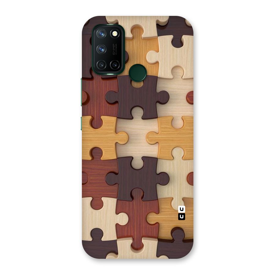 Wooden Puzzle (Printed) Back Case for Realme 7i