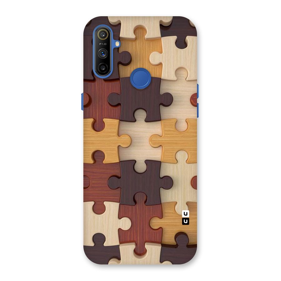 Wooden Puzzle (Printed) Back Case for Realme Narzo 10A