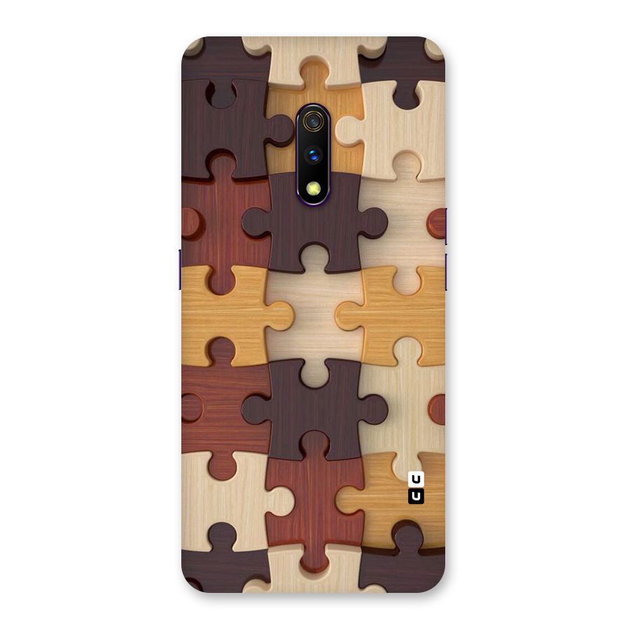 Wooden Puzzle (Printed) Back Case for Realme X