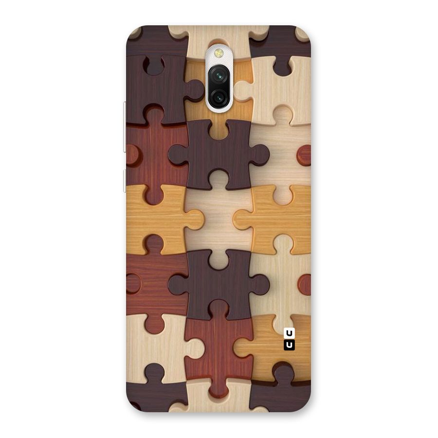 Wooden Puzzle (Printed) Back Case for Redmi 8A Dual