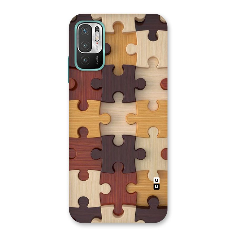 Wooden Puzzle (Printed) Back Case for Redmi Note 10T 5G