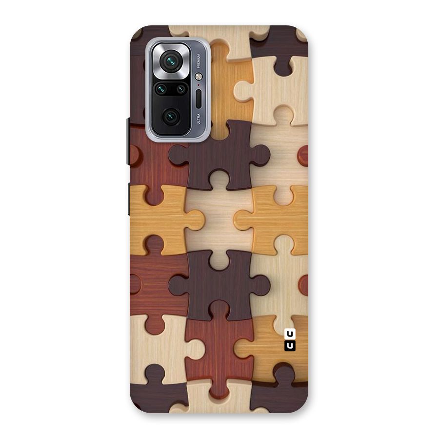 Wooden Puzzle (Printed) Back Case for Redmi Note 10 Pro