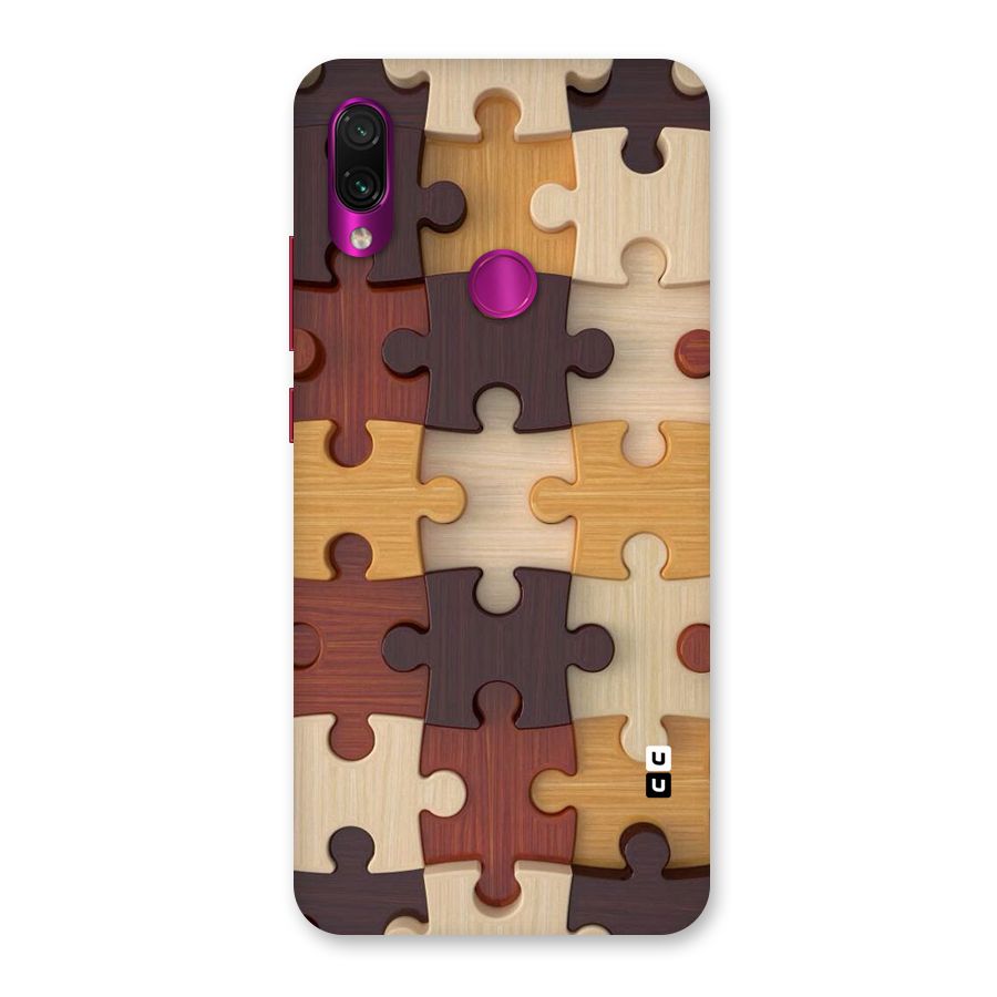 Wooden Puzzle (Printed) Back Case for Redmi Note 7 Pro