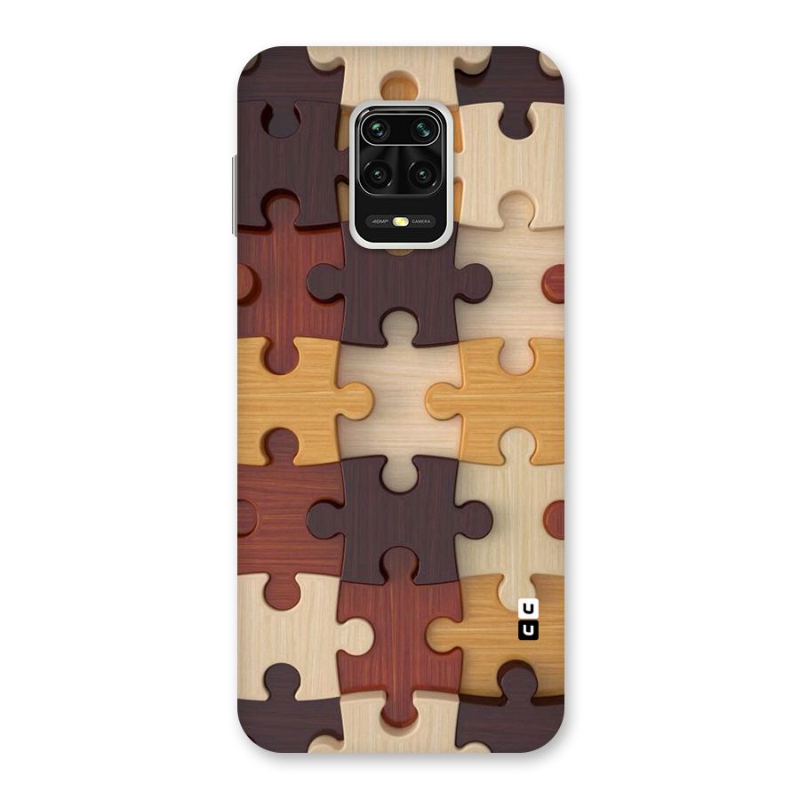Wooden Puzzle (Printed) Back Case for Redmi Note 9 Pro