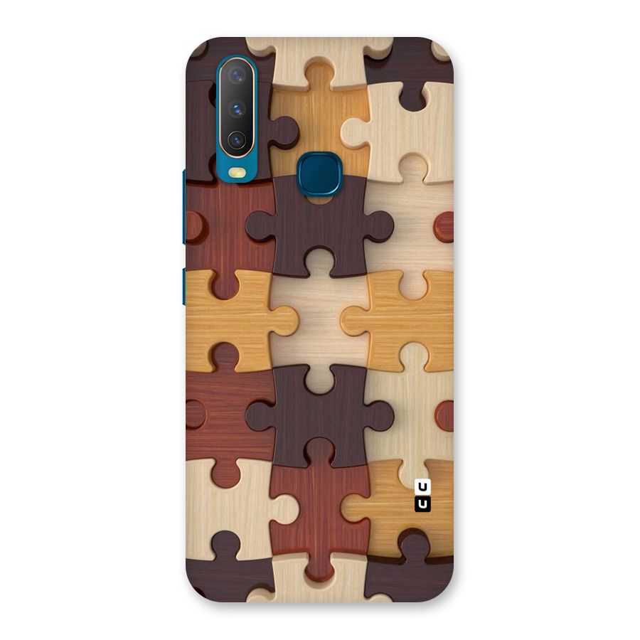 Wooden Puzzle (Printed) Back Case for Vivo Y15