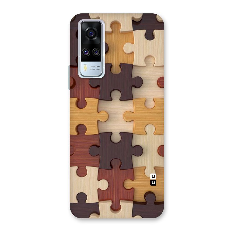 Wooden Puzzle (Printed) Back Case for Vivo Y31