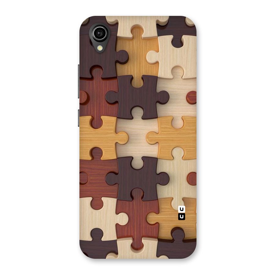 Wooden Puzzle (Printed) Back Case for Vivo Y90