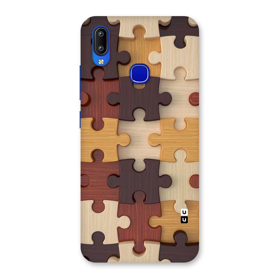 Wooden Puzzle (Printed) Back Case for Vivo Y91