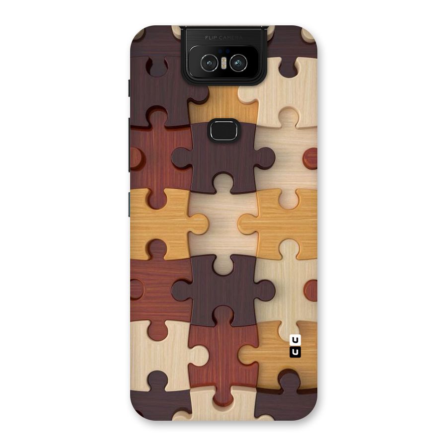 Wooden Puzzle (Printed) Back Case for Zenfone 6z