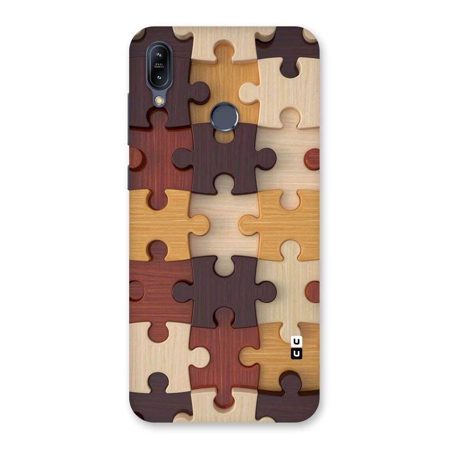 Wooden Puzzle (Printed) Back Case for Zenfone Max M2