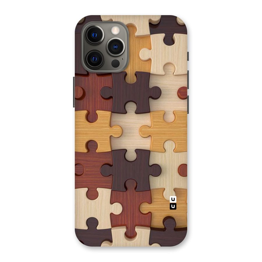 Wooden Puzzle (Printed) Back Case for iPhone 12 Pro Max