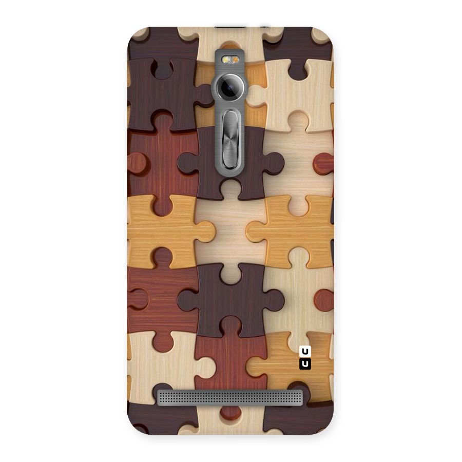 Wooden Puzzle (Printed) Back Case for Asus Zenfone 2