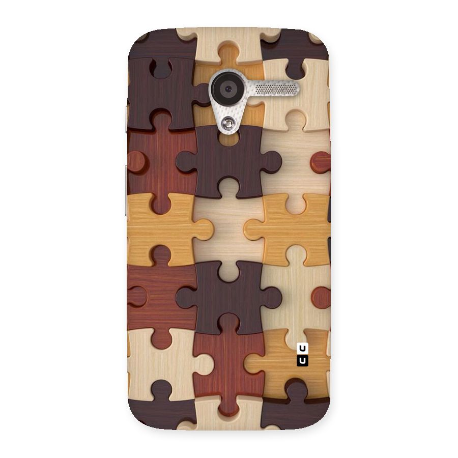 Wooden Puzzle (Printed) Back Case for Moto X