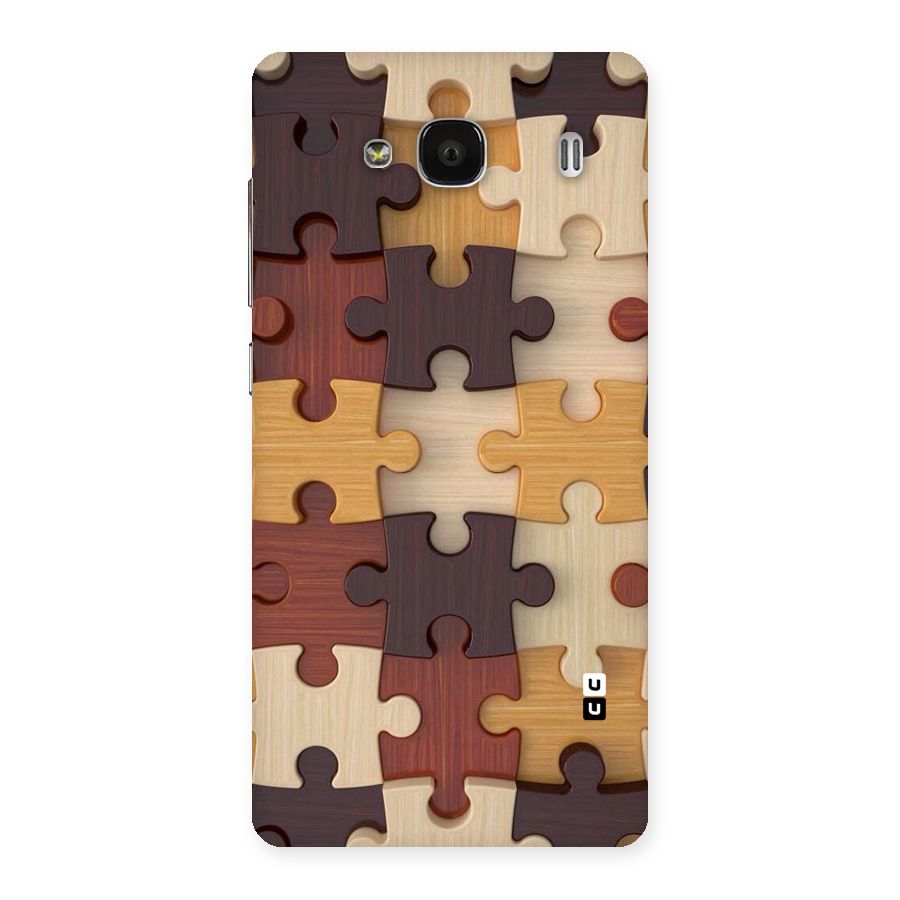 Wooden Puzzle (Printed) Back Case for Redmi 2 Prime