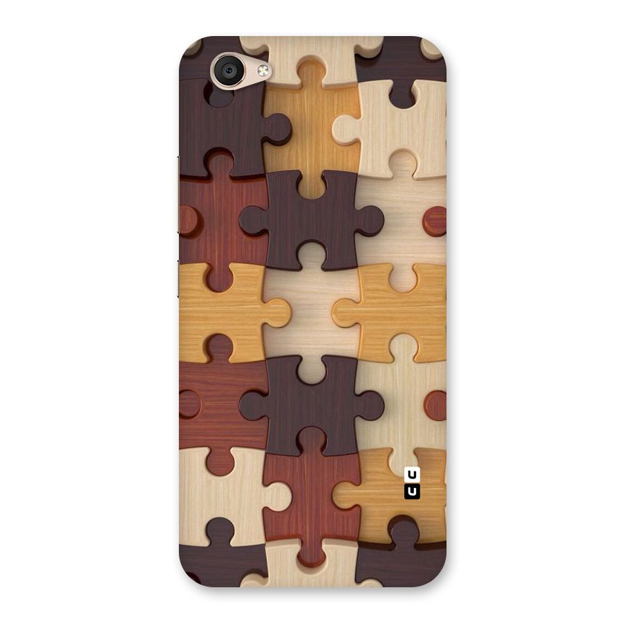 Wooden Puzzle (Printed) Back Case for Vivo V5 Plus
