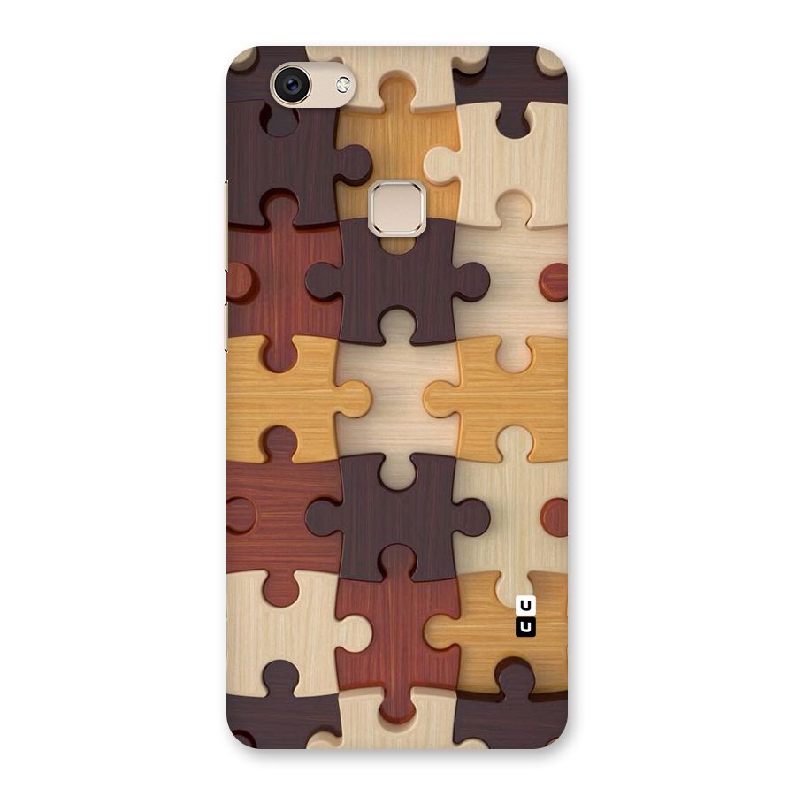 Wooden Puzzle (Printed) Back Case for Vivo V7