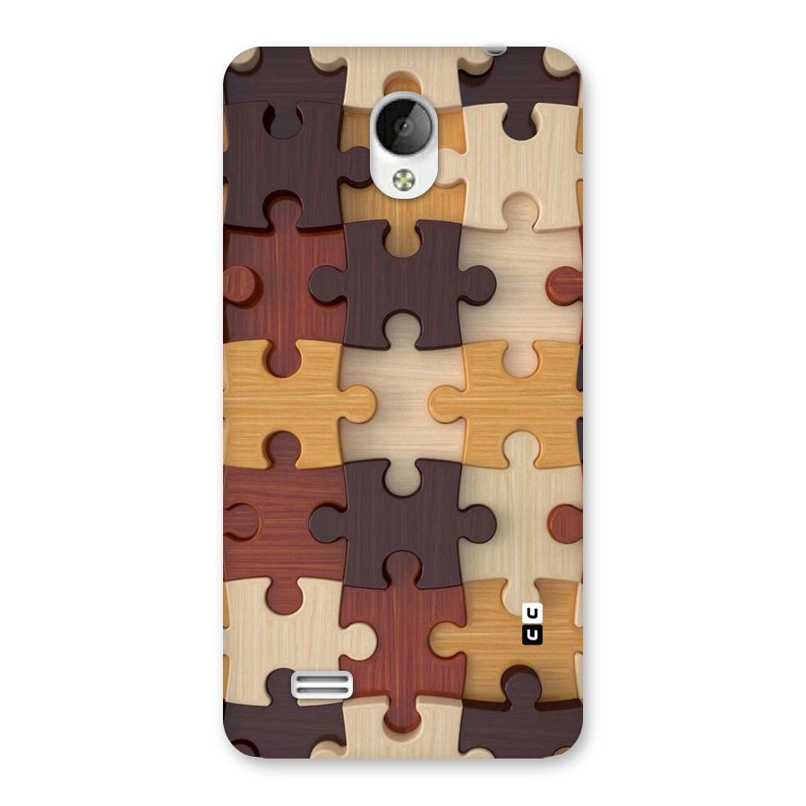 Wooden Puzzle (Printed) Back Case for Vivo Y21
