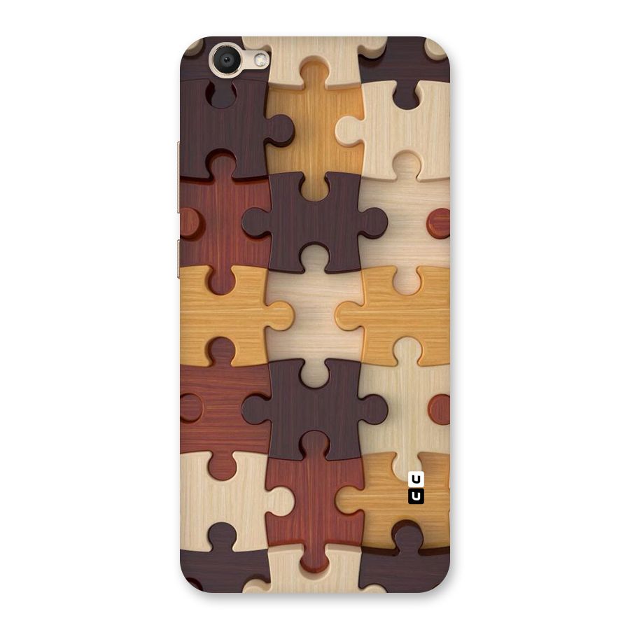 Wooden Puzzle (Printed) Back Case for Vivo Y67