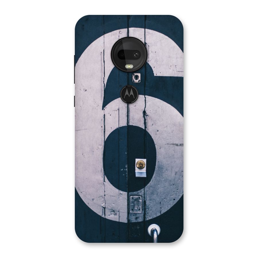 Wooden Six Back Case for Moto G7
