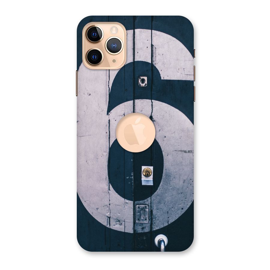Wooden Six Back Case for iPhone 11 Pro Max Logo Cut