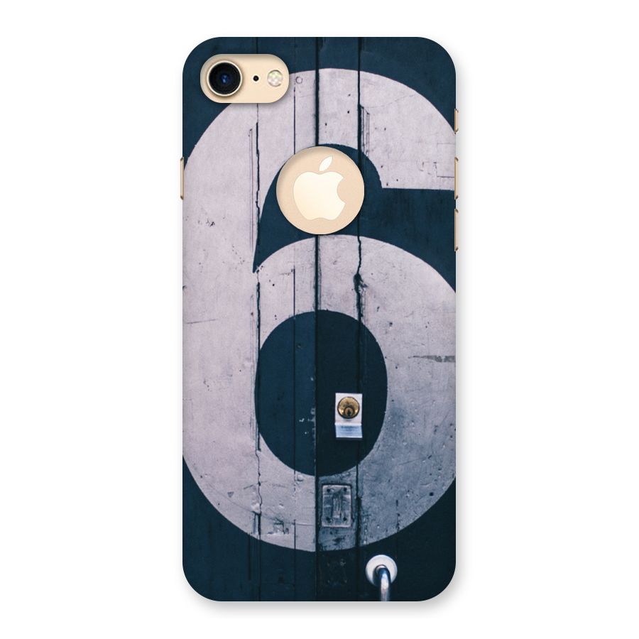 Wooden Six Back Case for iPhone 7 Logo Cut